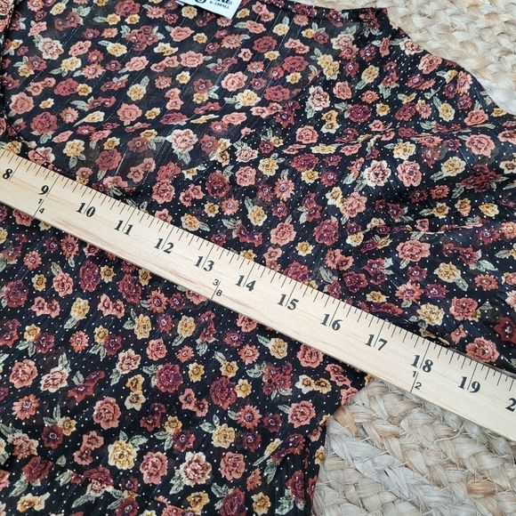 Show Me Your MUMU Valley Midnight Floral Tierred Dress XS - Picture 9 of 10